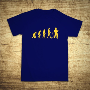 Tričko s motívom Požiarnik evolúcia