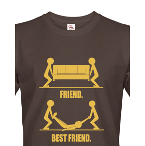 Triko s potiskem pro kamarády Best Friend ideální tričko na rozlučku