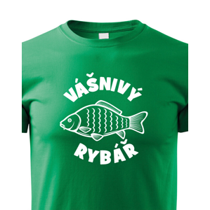 Vtipné tričko pro rybáře Vášnivý rybář - sleva 33 Kč na první objednávku