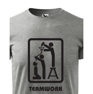 Vtipné tričko s motivem Teamwork - ideální triko pro kamarády