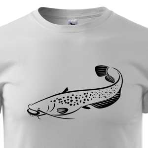 Vtipné triko s potiskem pro rybáře s motivem Sumce - Sumec na triku bude vždy připomenutím vašich skvělých úlovků